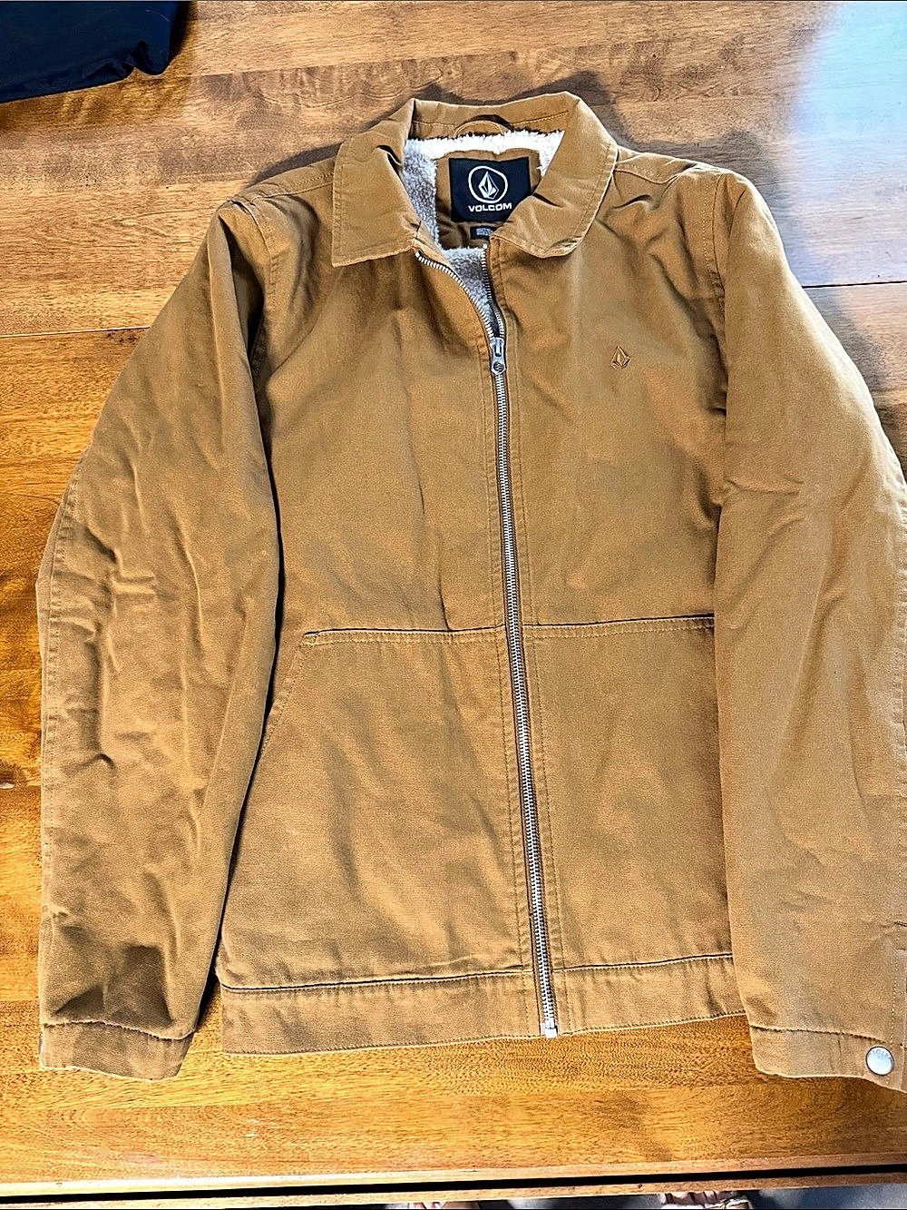 Volcom Men's Brown Lightweight Jacket Size Medium